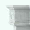 Greek Meander Line Based Revit Family Molding detail to show the intricate details. Fully parametric and customizable, this elegant, yet classical design will take your renders to the next level. Don't wait any longer and add this Greek Meander Line Based Revit Family to your cart now!