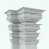 Architectural Line Based Family Revit Crown Molding 5 in different sizes to showcase its parametric versatility. Use it in any project, whether in interiors or exteriors and make them stand out in seconds. Don't wait any longer and get this Architectural Line Based Family Revit Crown Molding now!