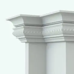Architectural Line Based Family Revit Crown Molding 5 rendered in black and white (ambient occlusion style) to show all the details. Ideal for commercial, residential or hospitality architectural designs, this Line Based Family Revit model will make your 3D renderings stand out from the crowd.