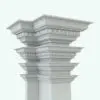 Roman Line Based Revit Family - Crown Molding 7 in different sizes showcasing its parametric behavior. Ideal for all types of projects and interior or exterior design solutions, this Roman Line Based Revit Family will make your 3D renderings stand out from the crown immediately.