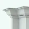 Victorian Rope Revit Cornice - Crown Molding 9 rendered in black and white to show the details better. This fully parametric family is ideal for all sorts of projects, whether residential, commercial or hospitality. Get this Victorian Rope Revit Cornice now and take your renders to the next level!