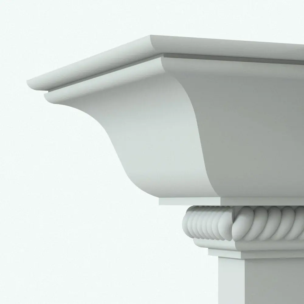 Revit Family / 3D Model - Complex Moulding 9 Detail Victorian Rope Revit Cornice - Crown Molding 9 detail to show the intricate design of the rope and the shape of the cornice. Ideal for residential, commercial and any other type of project (whether interior or exterior), this Victorian Rope Revit Cornice will elevate your Revit projects in no time.