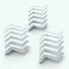 Variations in size for the three wall sweep Revit family profiles displayed in ambient occlusion mode.