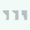 Revit Wall Sweep Crown Molding Profiles - Pack 7 in cross section and rendered in flat gray color to show the shapes better. Ideal for all sorts of projects, these Revit wall sweeps will elevate your design in a few clicks.