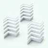 Size variations of the three sophisticated Revit wall sweep profiles displayed in ambient occlusion mode from Pack 10.