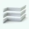 3D Sophisticated Wall Sweep Profiles for Revit - Pack 10 rendered in 3D and in black and white colors to showcase the details better. These fully parametric Revit wall sweep profiles are the perfect complement to your residential, commercial or hospitality projects. Don't wait any longer and add these wall sweeps to your cart now.