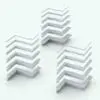 Size variations of the three refined crown molding versatile Revit wall sweeps displayed in ambient occlusion mode from Pack 1.