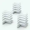 Size variations of the three ornamental Revit wall sweep profiles displayed in ambient occlusion mode from Pack 3. Fully parametric and easy to use through the component tool, these moldings will make your renders look finished. Add these Ornamental Crown Molding Wall Sweep Profiles to your cart now and see for yourself.