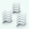 Size variations of the three Decorative Crown Molding Revit Wall Sweep Profiles displayed in ambient occlusion mode from Pack 4. Insert them in a few clicks using the Revit wall sweep tool and transform your spaces from simple to eye-catching.