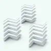 Size variations of the three crown molding Revit wall sweep profiles displayed in ambient occlusion mode from Pack 5. Each one of these three profiles is fully parametric. Just change the size and see all the shapes adjust to meet the new dimension. Ideal for all sorts of projects, these Revit wall sweep profiles will take your renders and projects to the next level in a few clicks.