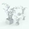 Curly Bamboo Revit Plant Family in different sizes and configurations to showcase its parametric flexibility. Whether you use the bamboo and pot together or separately with other pots, this Revit plant family gives you the required parameters to do so! Get it today and see for yourself.
