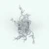 Curly Bamboo Revit Plant Family in top view and rendered in black and white (ambient occlusion style) to showcase the details better. Ideal for modern or classic interior design projects, this fully parametric Revit plant will elevate your projects and 3D renderings to the new heights.