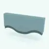 Valance Curves Curtain Revit Family rendered in a teal and dark teak fabric materials. Ideal for dressing up your windows, whether in living rooms, bedrooms, dining rooms, offices, hotels and any other space, this curtain Revit family will make your renders look alive and finished. Get it now and see for yourself.