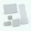 Curved Revit Picture Frame Family in different sizes and configurations to showcase its parametric flexibility. Ideal for living rooms, hallways, bedrooms, offices and more, this Revit picture frame family is ideal to make your 3D renderings look cozier and more livable.