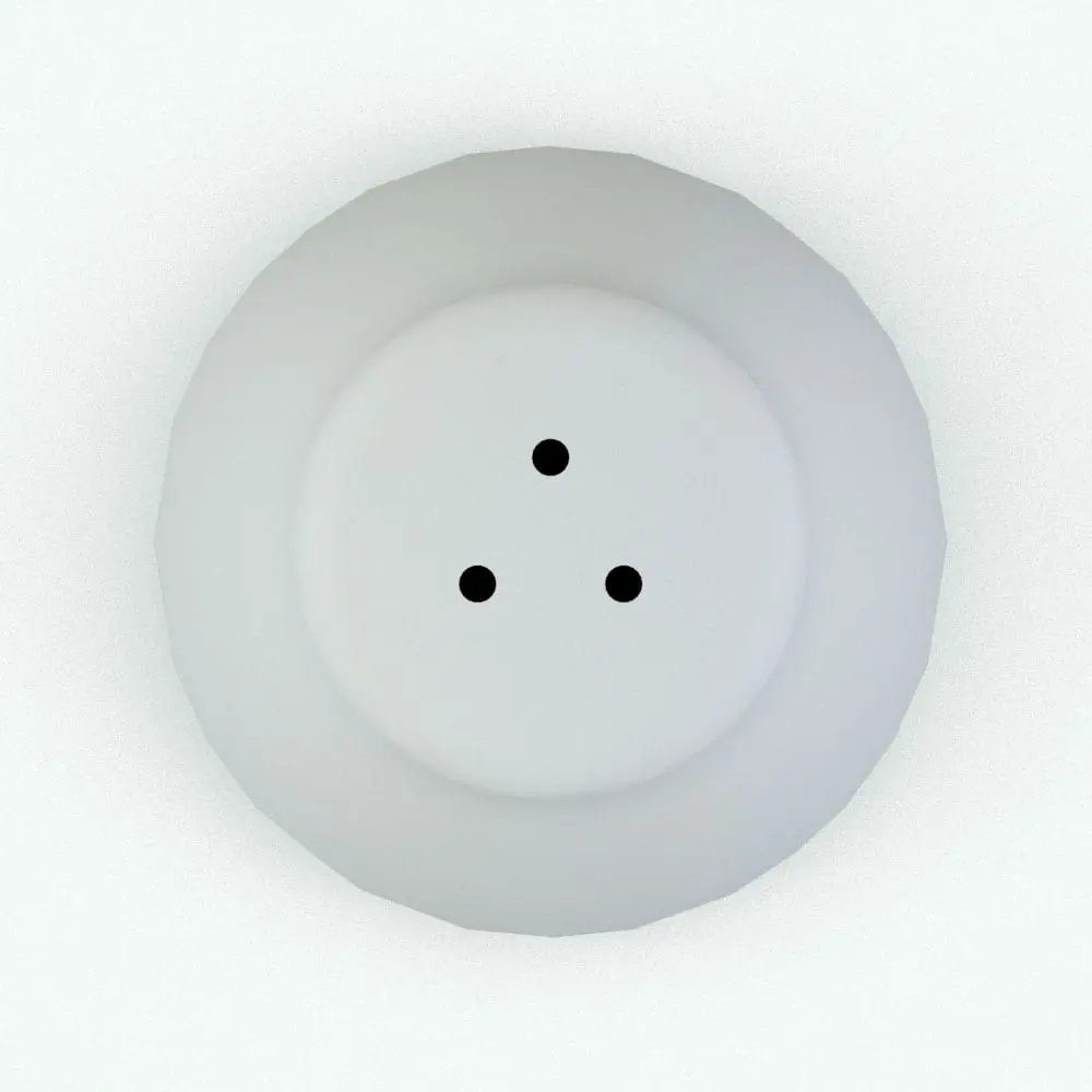 Revit Family / 3D Model - Curved Salt and Pepper Shakers Top View Curved Shakers Decoration Revit Family in top view and rendered in black and white (ambient occlusion style) to show details better. This decoration Revit family is ideal for kitchen or dining room renders.