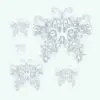 Deco Butterfly Wall Decor Revit Family rendered without materials (ambient occlusion style) and in different sizes to showcase its parametric flexibility. Fully parametric and easy to use, this wall decor Revit family is the perfect solution to make your renders feel alive! Don't wait any longer and add this Deco Butterfly Wall Decor Revit Family to your cart today.