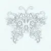 Deco Butterfly Wall Decor Revit Family in 3D and rendered in black and white (ambient occlusion style) to showcase the details better. Ideal for interior design projects and to add a focal point to your spaces, this Deco Butterfly Wall Decor Revit Family will make your 3D renderings stand out from the crowd.