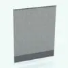 Double Panel Curtain Revit Family rendered in 3D with two different gray colored material finishes. Ideal to make your windows look finished and complete, this curtain Revit family will elevate your projects and 3D renderings to new heights in just a few clicks. Don't wait any longer and see for yourself.