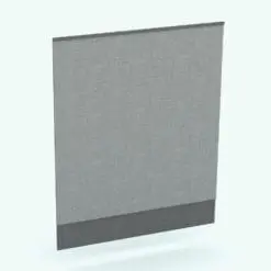 Double Panel Curtain Revit Family rendered in 3D with two different gray colored material finishes. Ideal to make your windows look finished and complete, this curtain Revit family will elevate your projects and 3D renderings to new heights in just a few clicks. Don't wait any longer and see for yourself.