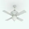 Elegant Revit Ceiling Fan Family in 3D and rendered without any materials to showcase the shapes better. Ideal for modern and contemporary interior design projects, this fully parametric Revit ceiling fan is the perfect complement to make your spaces stand out
