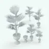 Fan Palm Revit Plant Family in different sizes and configurations to showcase its parametric flexibility. Whether you use it together (plant and pot) or separately, this Revit planting family will help you streamline your Revit workflow while making your 3D renderings look top-notch.