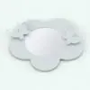Flower mirror in a different perspective to show how the butterflies attach to the main frame. This family is fully parametric and it includes the materials shown on the main image of this product. Don't wait any longer and get this Flower-Heart Wall Mirror Revit Family today!