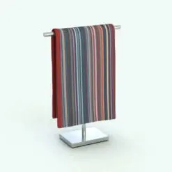 Minimalistic Hand Towel Revit Family With Holder rendered in full color.