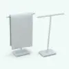 Minimalistic Hand Towel Revit Family With Holder in different configurations to showcase its parametric behavior.