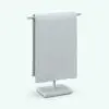 Minimalistic Hand Towel Revit Family With Holder rendered in AO. This decoration Revit family is parametric and easy to use.