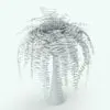 Hanging Fern Revit Plant Family in 3D and rendered without any materials. This version comes with a tall and elegant planter that can be turned off in case you want to 