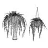 Revit Family / 3D Model - Hanging Fern 3D Max/FBX Wireframe