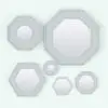 Hexagonal-Octagonal Revit Mirror Family in different sizes and configurations to showcase its parametric behavior. Ideal for modern and bold interior design projects, this mirror will become a center piece in your design. Get this Hexagonal-Octagonal Revit Mirror Family today and see for yourself.