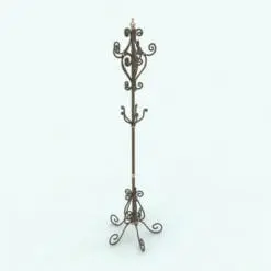 Iron Coat Rack Revit Family rendered in full color. This Revit family is fully parametric and ready to be rendered in your projects. Just insert the family, change the parameters to suit your needs and hit the render button.