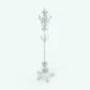 Iron Coat Rack Revit Family rendered without materials (ambient occlusion mode) to show all the details. This Revit decor family is ideal for mud rooms, hallways, offices and more!