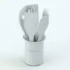 Give a touch of warmth with this 7-piece Revit Kitchen Wooden Utensils Family. Use the provided materials as shown in the main image or change them to suit your project's needs.