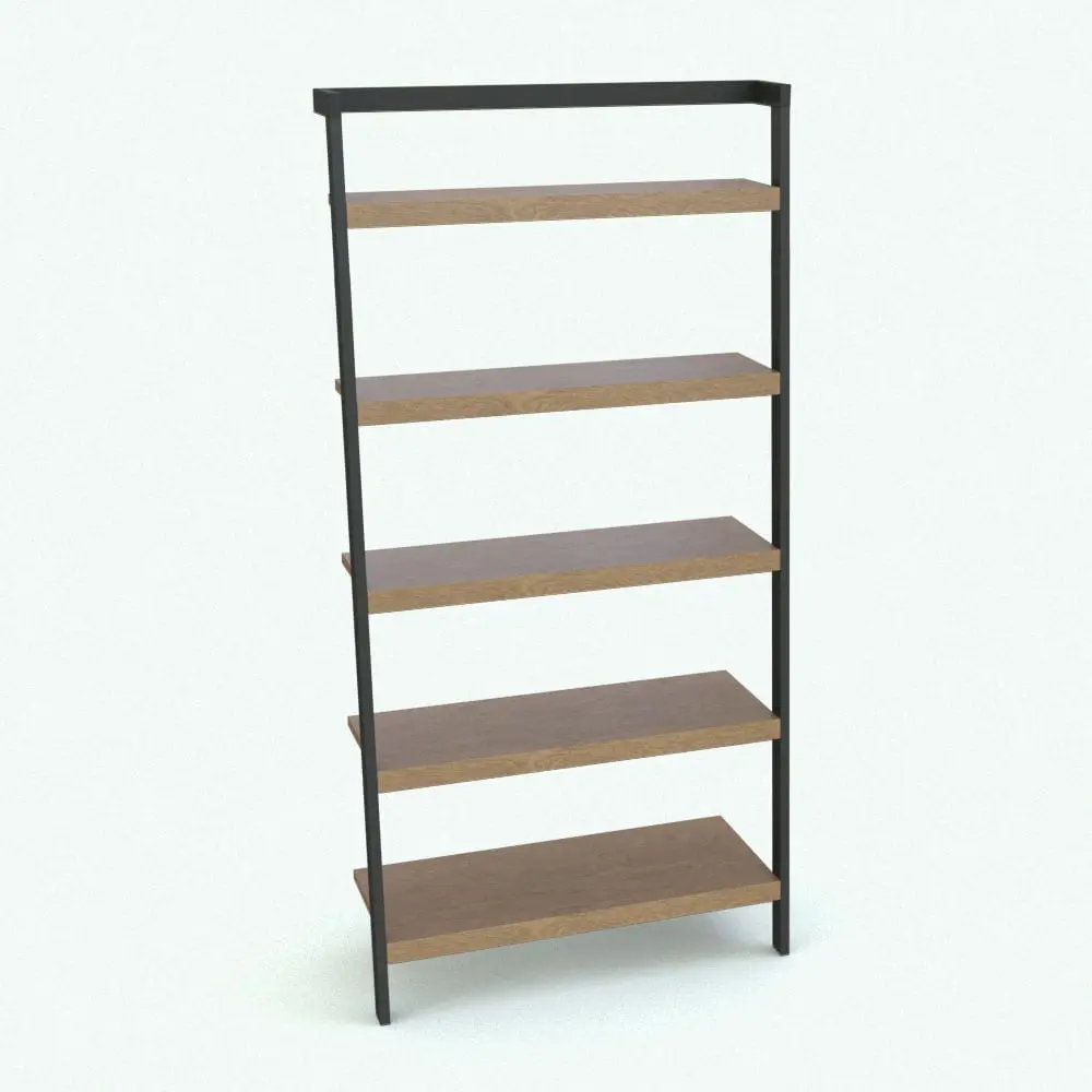 Revit Family / 3D Model - Lean Against Wall Revit Bookshelf Family Rendered in color Lean Against Wall Revit Bookshelf Family rendered in a light colored wood with a black matte structure. Ideal for residential, office, commercial or even hospitality projects, this Revit Bookshelf Family will certainly make your 3D renderings stand out. Get it today and see for yourself.