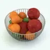 3D Wire Fruit Holder Decoration Revit Family rendered in full color and with a stainless steel finish for the holder. This Revit family is fully parametric and ready to be loaded into you Revit projects.