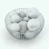 Wire Fruit Holder Decoration Revit Family in 3D and rendered without materials to show details better. While this image is shown in black and white, the family does come with pre-configured materials that you can use or even customize/change to get different results. Don't waste any more time and get this decoration Revit family now!