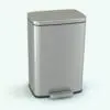 3D Metallic Step Trash Can Revit Family rendered in full color. Fully parametric and easy to use, this decoration Revit family is ideal for kitchen renderings.
