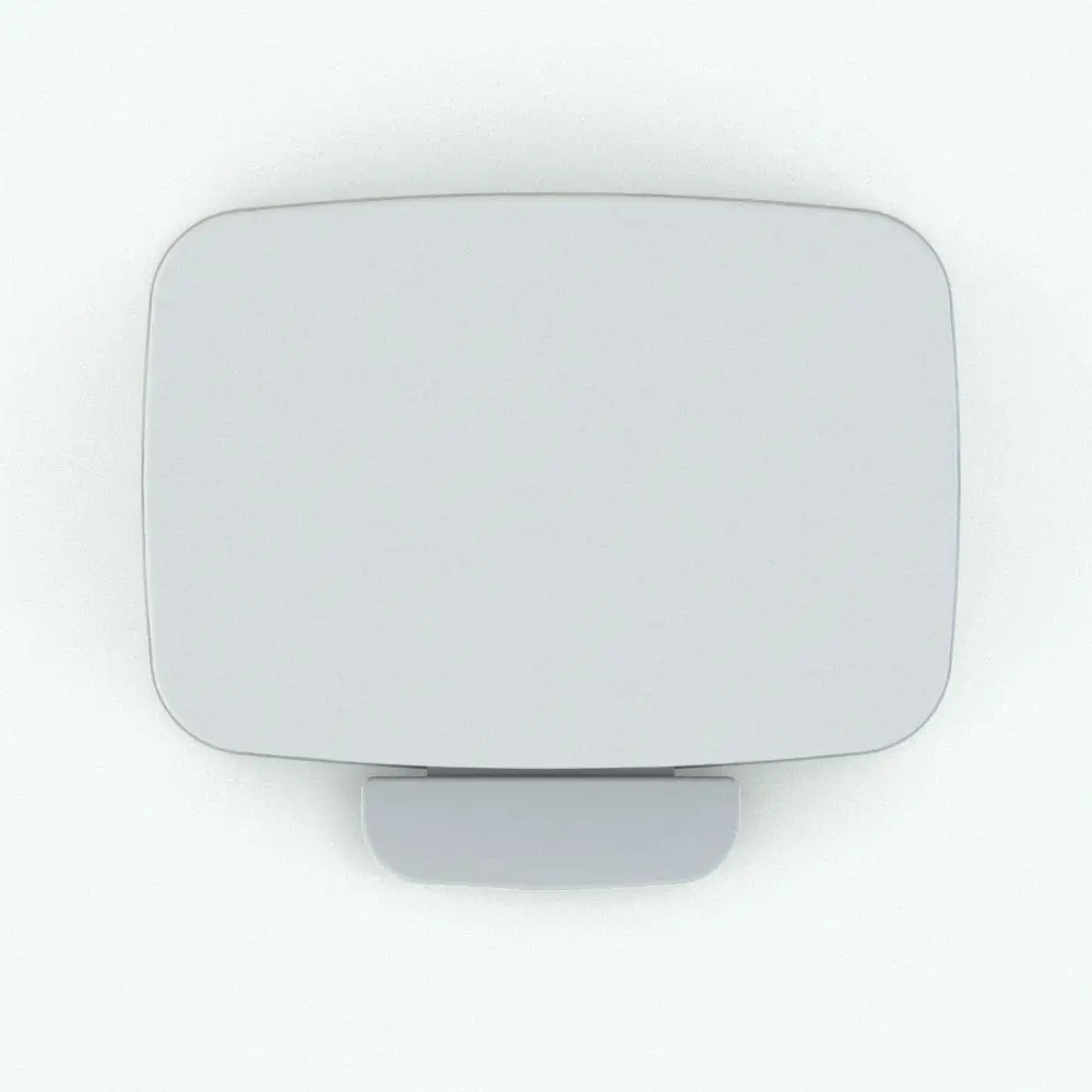 Revit Family - Metallic Step Trash Can Top View Metallic Step Trash Can Revit Family in top view and rendered in black and white (ambient occlusion style) to show the details better. Get this decoration Revit family now and take your renders to the next level.