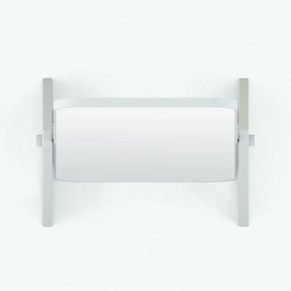 Revit Family / 3D Model - Minimalistic Cheval Revit Mirror Family Top View Minimalistic Cheval Revit Mirror Family in top view and rendered in black and white (ambient occlusion style) to showcase the details better. Fully parametric and easy to use, this Minimalistic Cheval Revit Mirror Family is the perfect addition to your contemporary spaces. Get it now and see for yourself.