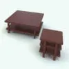 Minimalistic Living Room Revit Tables Set rendered in 3D with a cherry wood finish. Ideal for modern and Scandinavian interior design projects, these two Revit families will perfectly complement your minimalistic style. Don't wait any longer and add this Living Room Revit Tables Set to your cart today to take your 3D renders to the next level today!