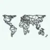 Minimalistic World Map Decoration Revit Family in 3D and rendered with a dark colored finish. Ideal for modern interior design projects, this world map will make your 3D renderings stand out in a few clicks. Don't wait any longer and add this Minimalistic World Map Decoration Revit Family to your cart today!