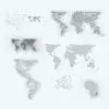 Minimalistic World Map Decoration Revit Family in different sizes and configurations. The map can be changed from lines to solid shape for a different look. Also, you can change the depth of the map for added variations. Ideal for modern interiors this Minimalistic World Map Decoration Revit Family will take your renders to the next level.