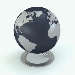 3D Minimalistic World Globe Decoration Revit Family rendered in color. Ideal for libraries, schools and even residential projects, this elegant-looking world globe decoration Revit family will bring charm and livability to your 3D renderings.