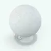Minimalistic World Globe Decoration Revit Family in 3D and rendered without materials to show the details better. Ideal for libraries, schools, offices, living rooms and more, this Revit decor family will certainly make your 3D renderings stand out.