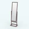 Modern Cheval Revit Mirror Family in 3D and rendered with a dark-colored wood finish. This fully parametric Revit mirror is the perfect complement to your contemporary architectural designs. With many parameter available, it will seamlessly adapt to any of your projects. Don't wait any longer and get this Modern Cheval Revit Mirror Family now!