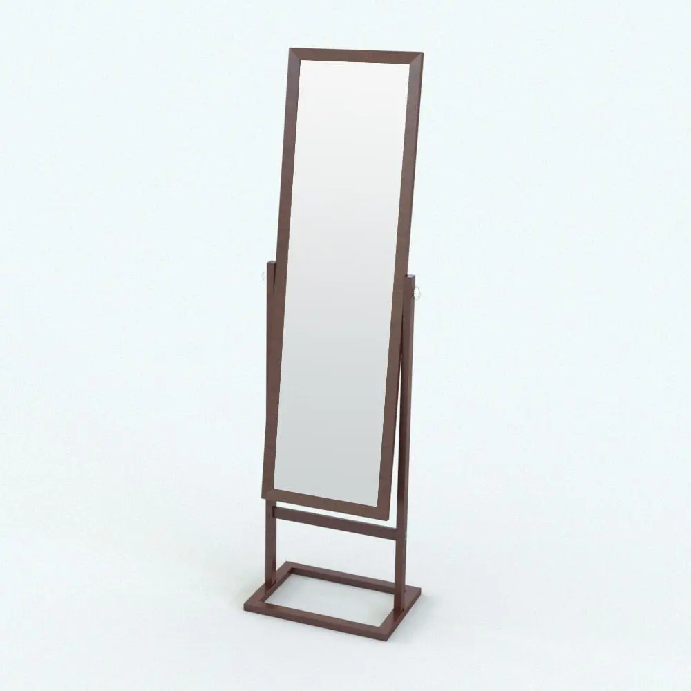 Revit Family / 3D Model - Modern Cheval Revit Mirror Family Rendered in color Modern Cheval Revit Mirror Family in 3D and rendered with a dark-colored wood finish. This fully parametric Revit mirror is the perfect complement to your contemporary architectural designs. With many parameter available, it will seamlessly adapt to any of your projects. Don't wait any longer and get this Modern Cheval Revit Mirror Family now!