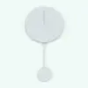 Modern Pendulum Wall Clock Revit Family in front view. Ideal for modern and contemporary interior design, this decoration Revit family brings unparalleled sleekness to your projects.