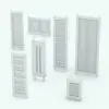 Modern Single Pane Revit Folding Partition in different sizes and configurations to showcase its parametric flexibility. Ideal for office, commercial, retail and residential spaces, this Revit partition family is the perfect solution to softly divide your architectural spaces.